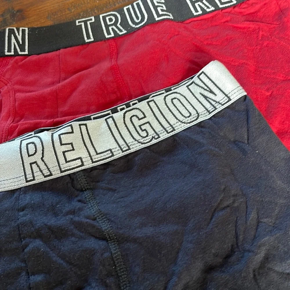 True Religion XL Fly Front Cotton/Spandex Boxer Brief (2 Single Pairs)